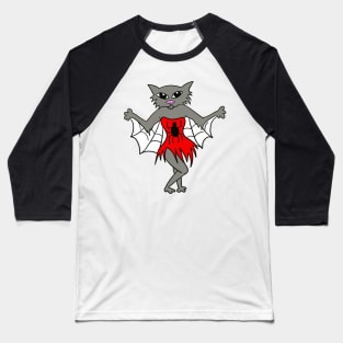 Halloween Spider Cat Baseball T-Shirt